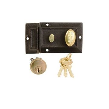 Night Latch Door Lock - Black