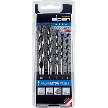 Concrete Profi Beton Drill Bit 5 Piece Set 4 5 6 8 10 Mm