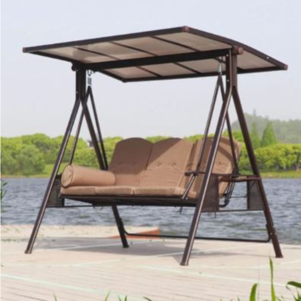 Meredith Outdoor Canopy Swing Bench-3 Seater