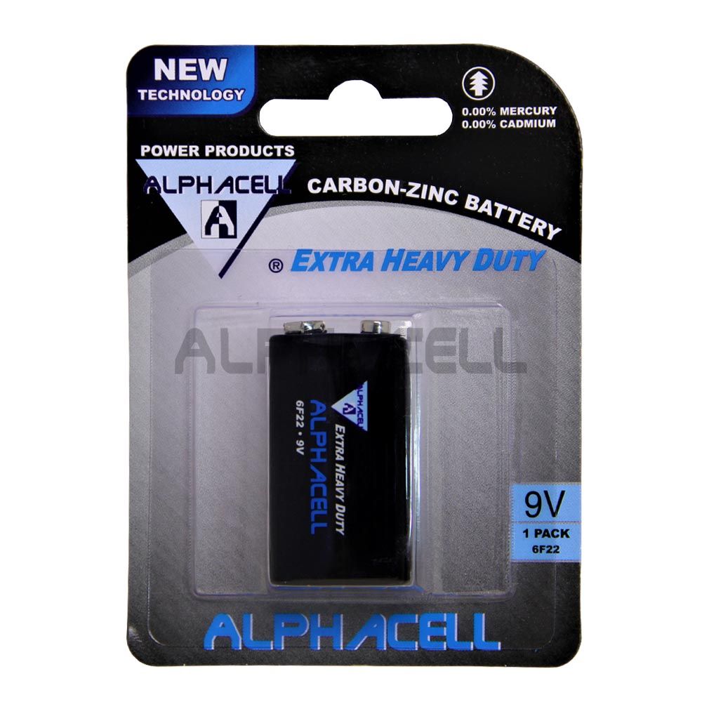 Zinc Carbon 9v - PP9 1pc CARDED