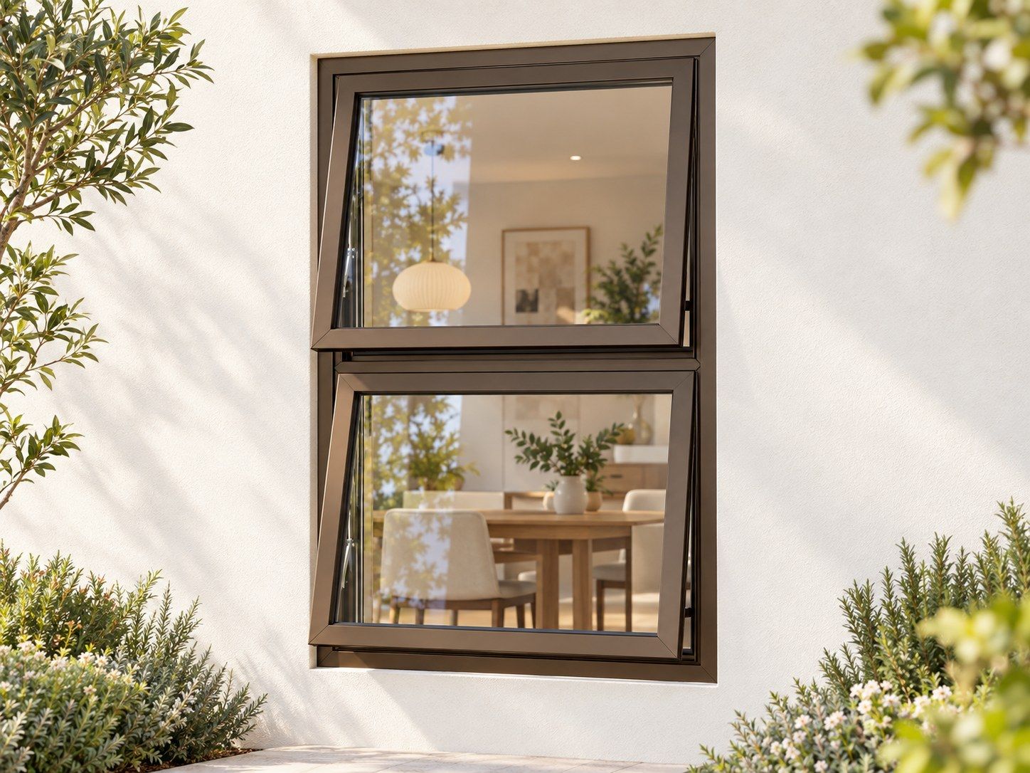 Kenzo Premium Top-Hung Aluminium Window - Bronze, 900 1200 mm, Two ...