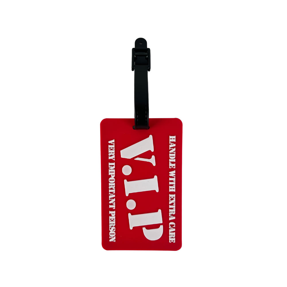 Luggage Tag for Suitcase with Text and Strap