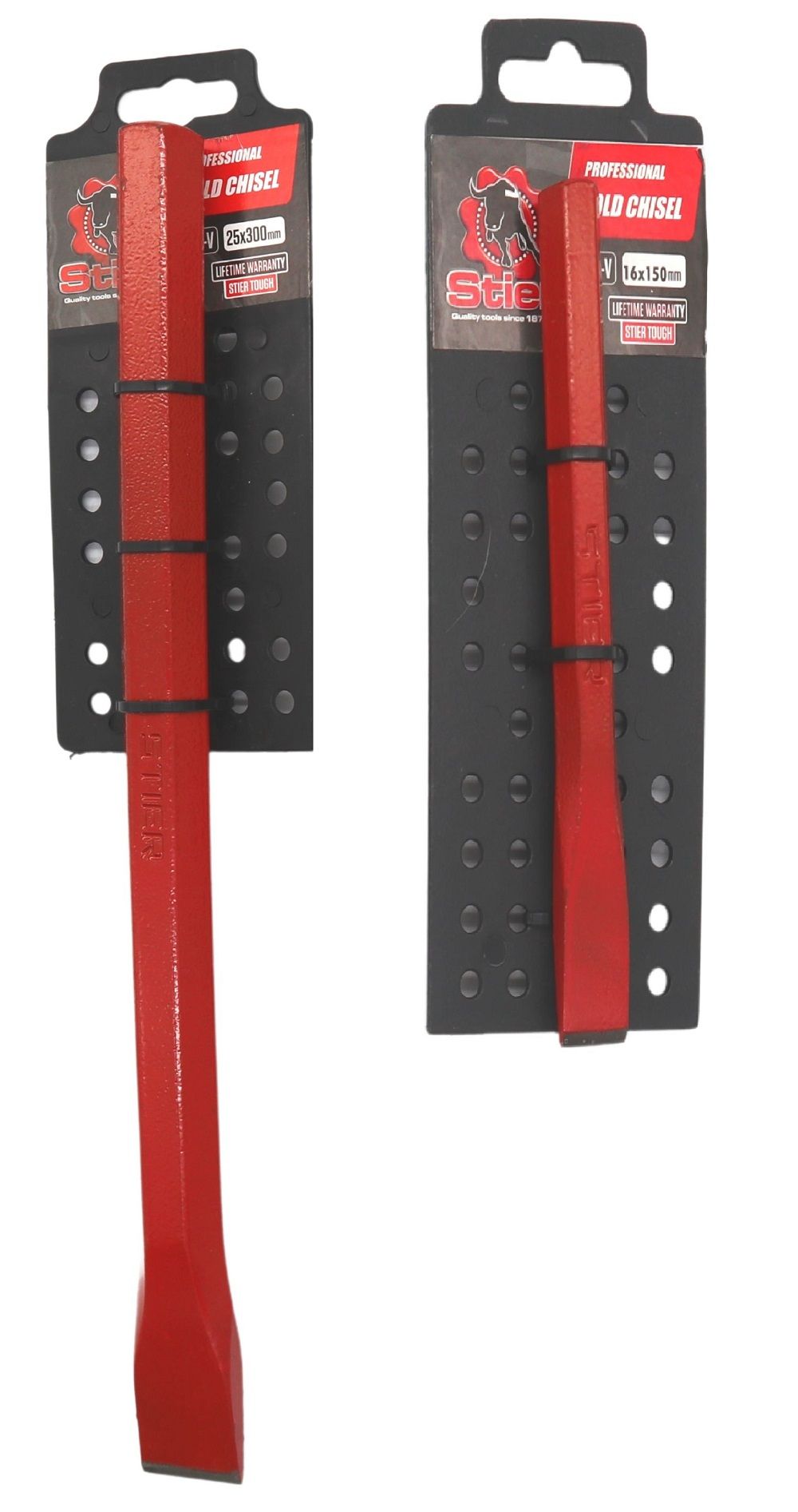 Stier Professional Cold Chisel 16x25mm and 25x300mm Combo