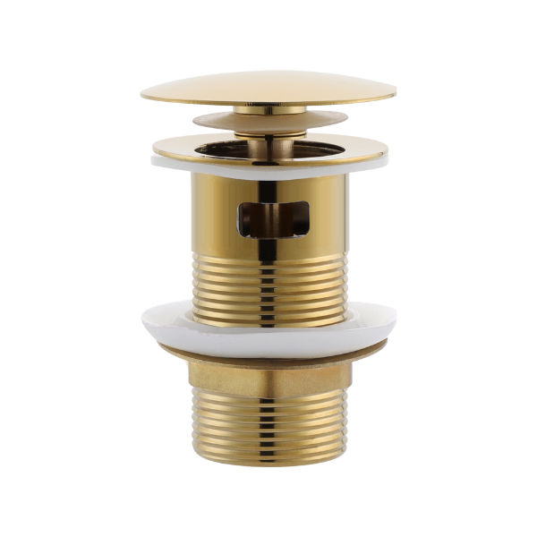 WASTE BASIN POP UP - SLOTTED - GOLD
