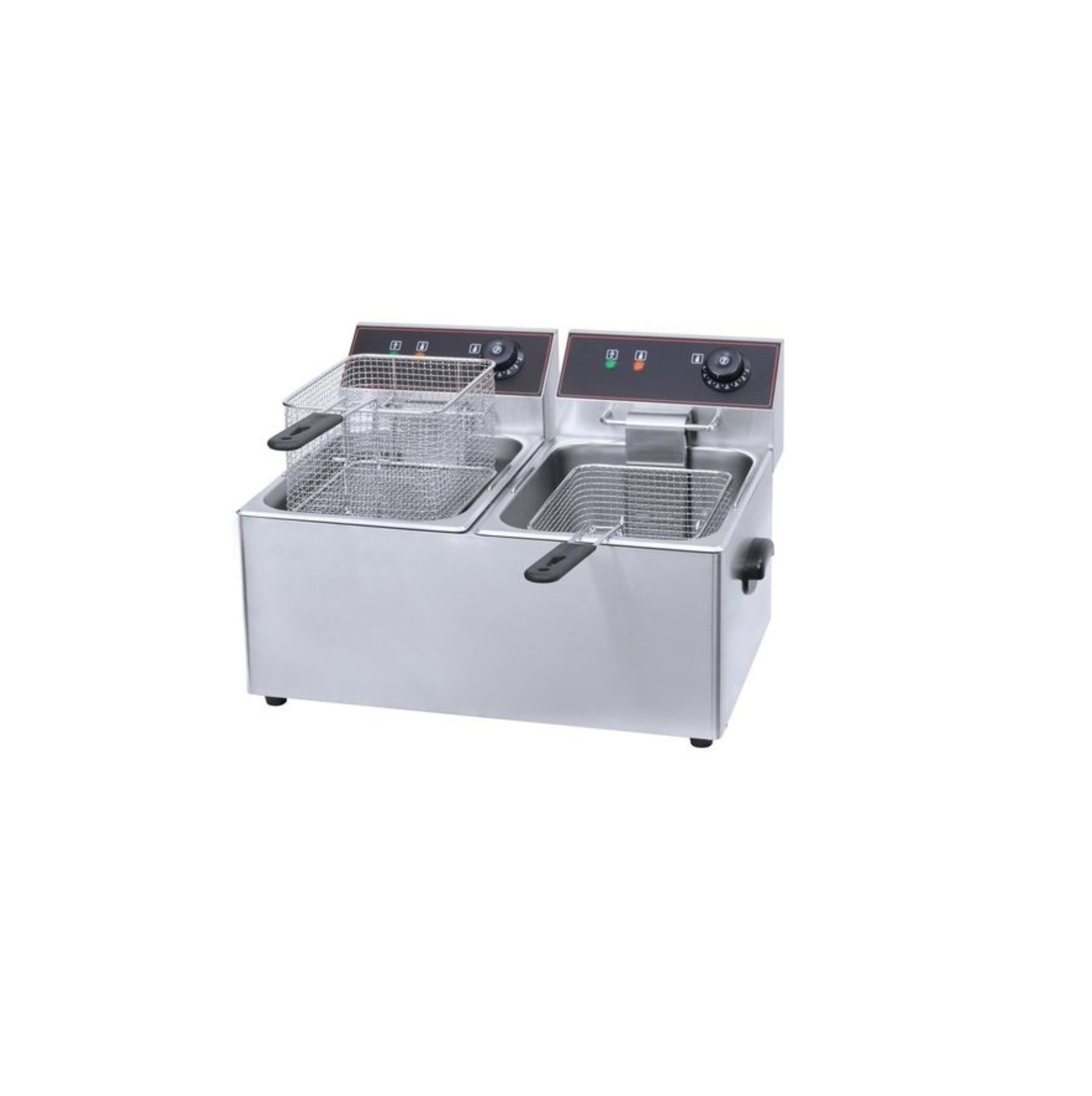 12L Stainless Steel Electric Deep Fryer with Lid