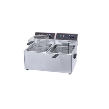 12L Stainless Steel Electric Deep Fryer with Lid