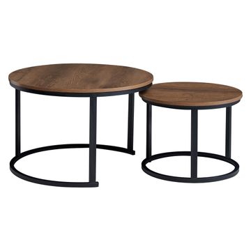 Everfurn 2 Piece Medium Indus Coffee Table-Mahogany