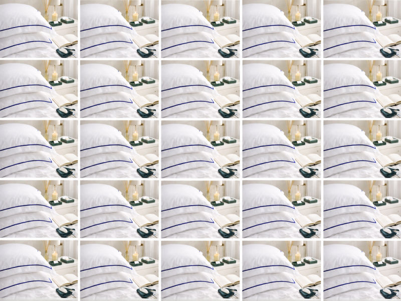 Premium Collection Soft Touch - Oxford Royal Lilac Satin Stitch Pillow Cover Set - Euro Continental - (30 Sets)