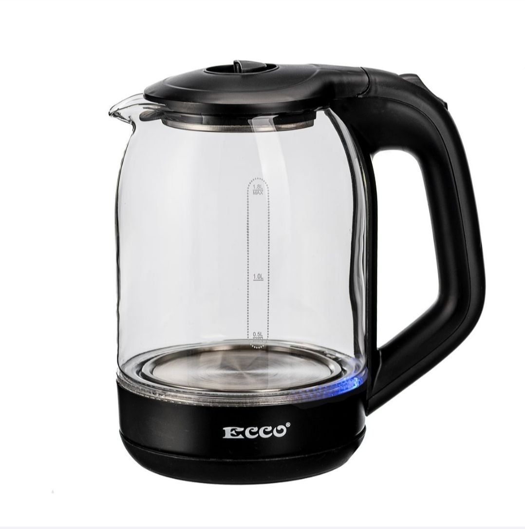 BRK12 ECCO 1.8l 1350 Watts Cordless Glass Kettle