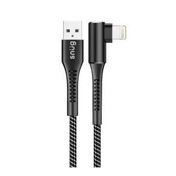 Snug O-Copper MFI Cable With Stand 12W 1.2 Meter-Black/Silver