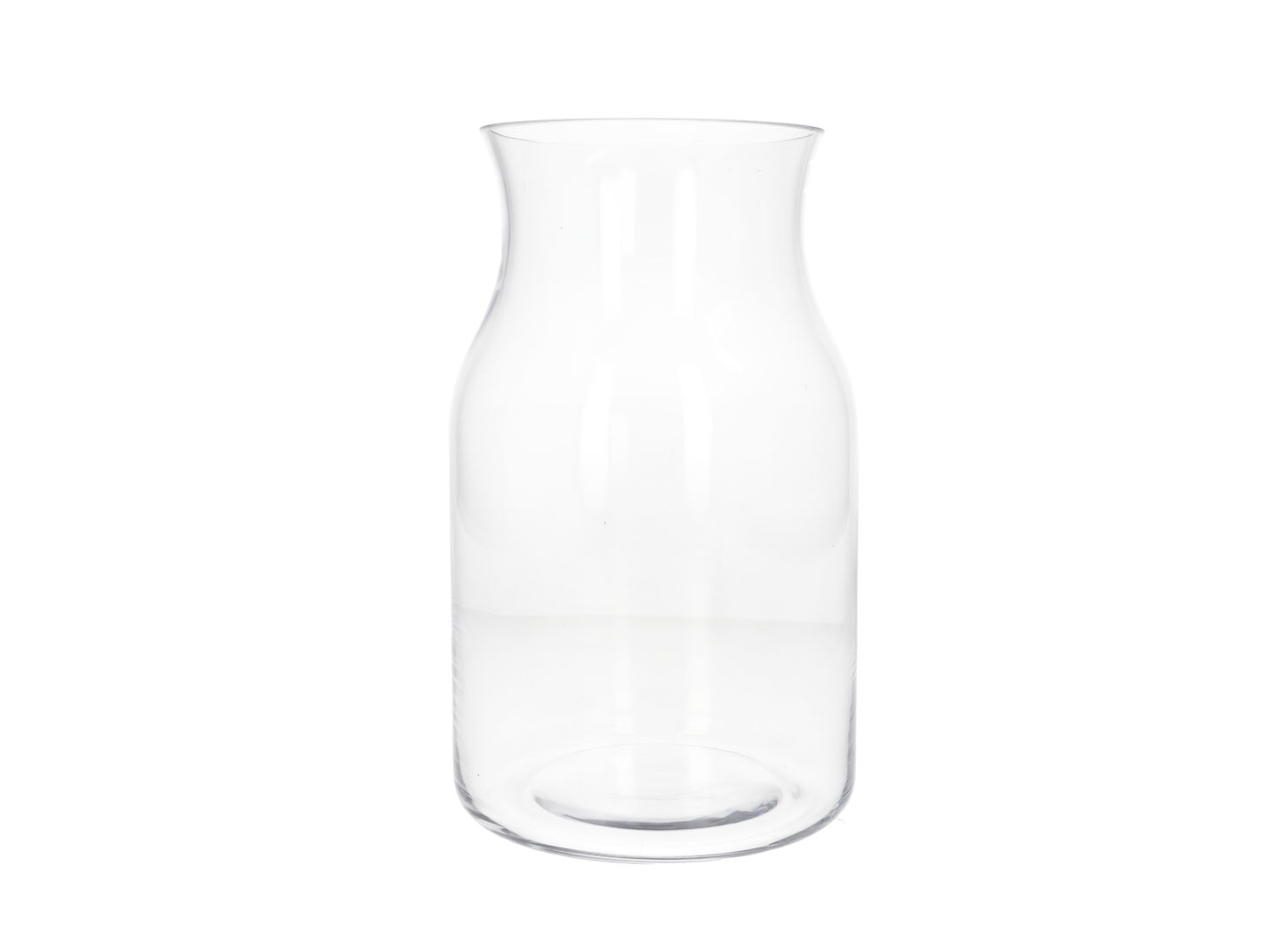 Danny Home Clear Glass Vase with Flared Rim