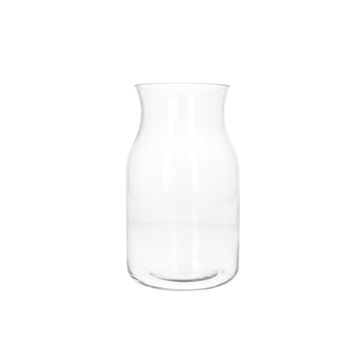 Danny Home Clear Glass Vase with Flared Rim