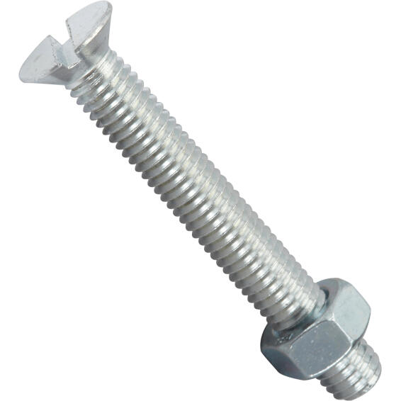 Machine screws and nuts countersunk head 8.0x60mm 4pc standers
