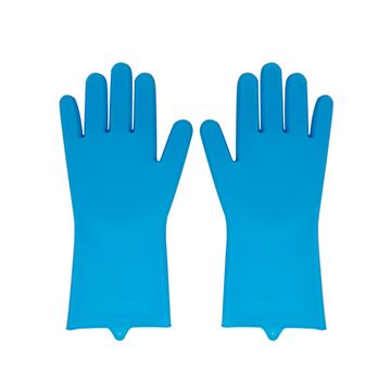 Silicone Kitchen Gloves - Blue