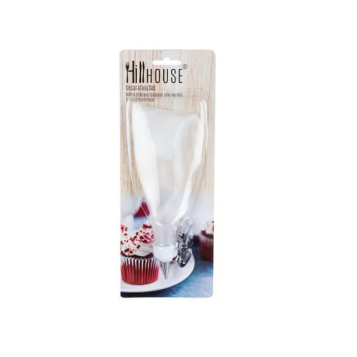 Cake Decorating Set with 4 Stainless Steel Nozzles
