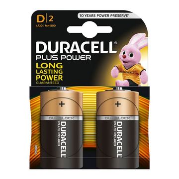 Duracell Plus D MN1300 938182 Battery - Pack of 2