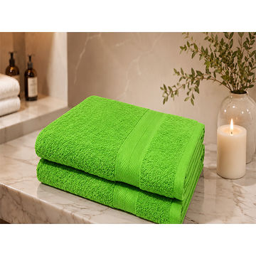 Plush 450GSM 90x150cms Bath Sheets - Jasmine Green(2pc Pack)