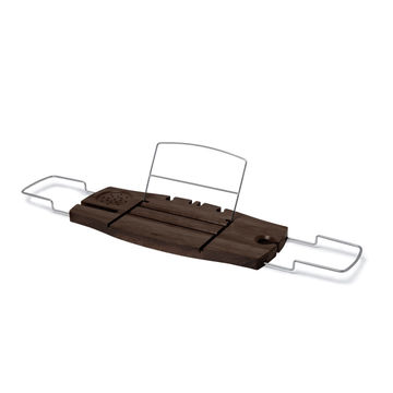 UMBRA AQUALA BATHTUB CADDY WALNUT