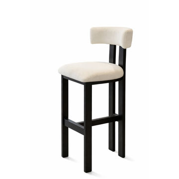 Ziyane Classic Farmhouse Wooden Bar Chair