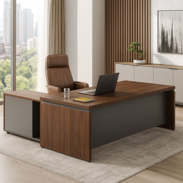 Apex Executive L-Shaped Office Desk - Large