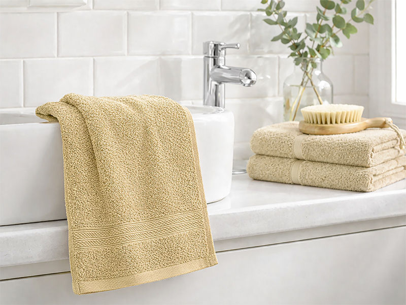 Plush 450GSM 30x50cms Guest Towels - Pebble (1pc pack)