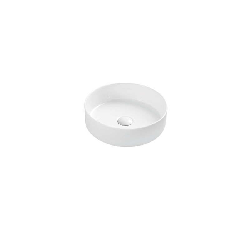 GLOSS WHITE ROUND BASIN