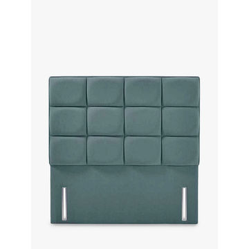 Eva Block Velvet Headboard - Grey - King