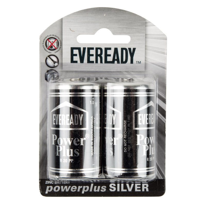 Eveready Powerplus Batteries D
