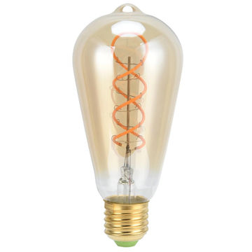 Stellar Lighting Vintage Edison Spiral Light Bulb ST64 Golden LED E27 3W