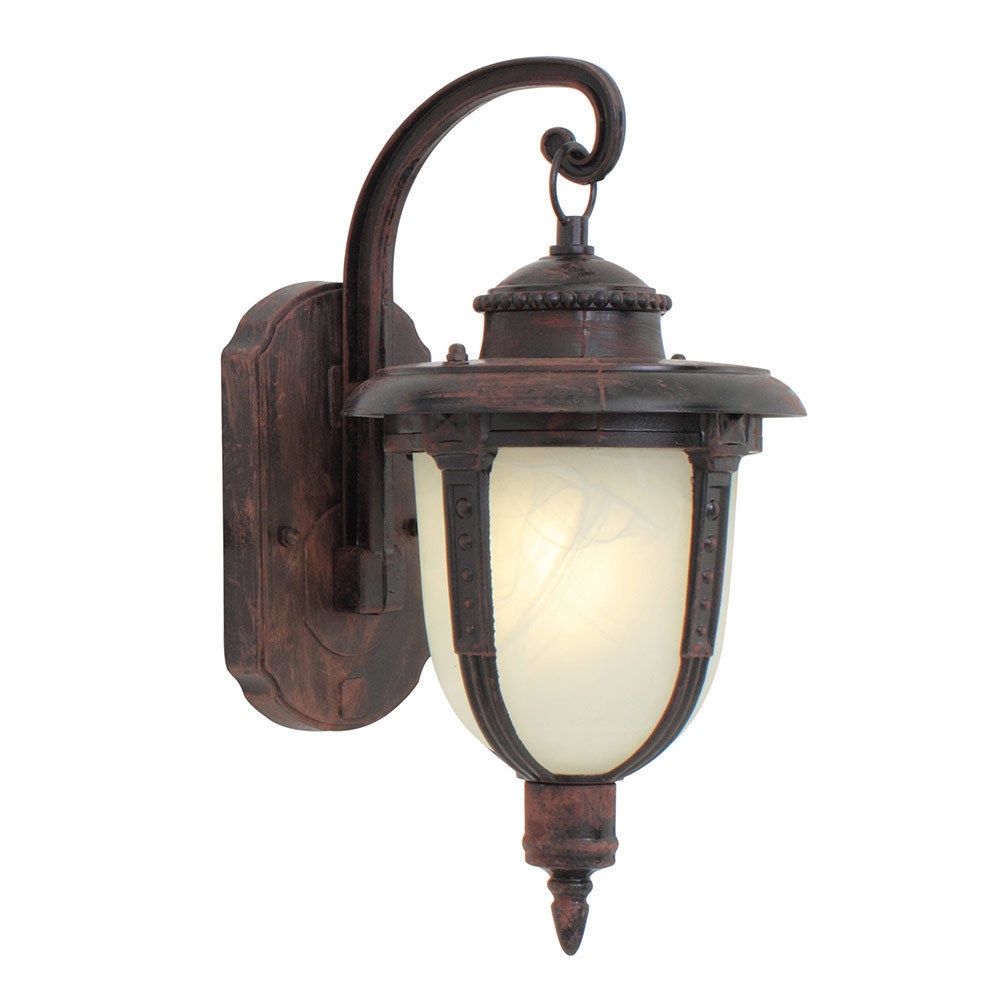 Eurolux - Lantern - Alabaster - Down Facing - Rust