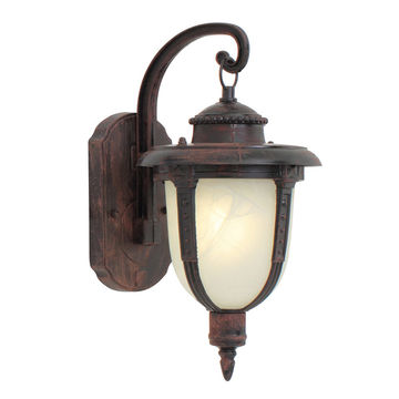 Eurolux - Lantern - Alabaster - Down Facing - Rust