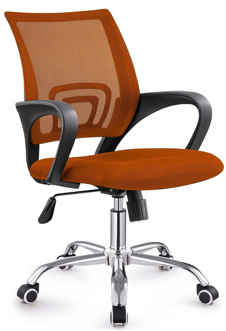 TOCC Zippy Netting Back Typist Office Chair with Chrome Base - Orange