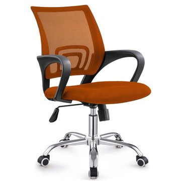 TOCC Zippy Netting Back Typist Office Chair with Chrome Base - Orange