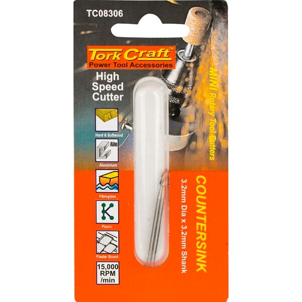 Mini H/Speed Cutter 3.2Mm Countersink 3.2Mm Shank