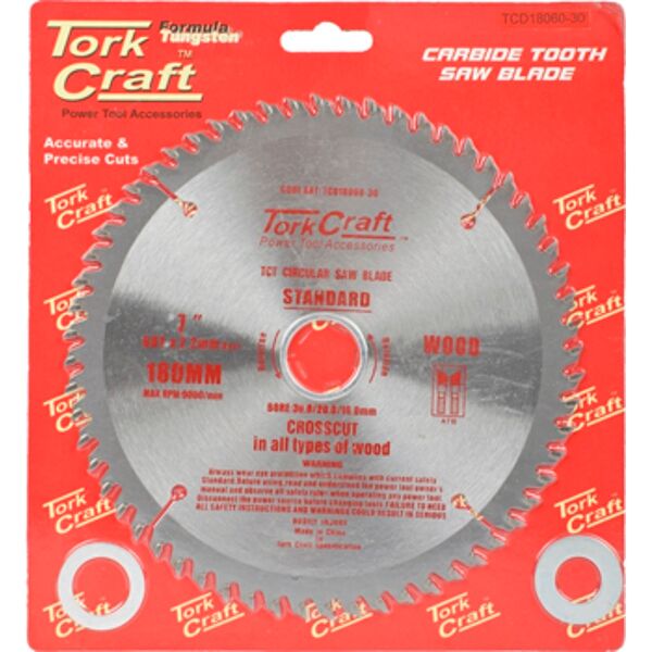 Blade Tct 180 X 60T 30/20/16 General Purpose Combination