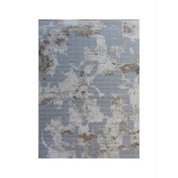 BK Carpets & Rugs - Modern Abstract Patch  Rug –  2m x 2,9m - Beige & Grey