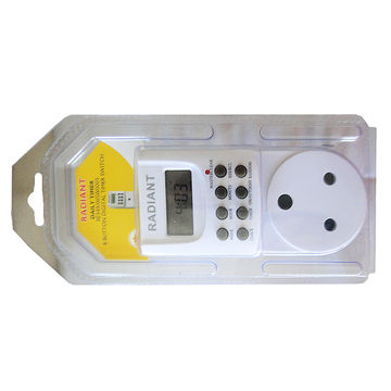 Timer switch - daily plug in Mains digital Radiant