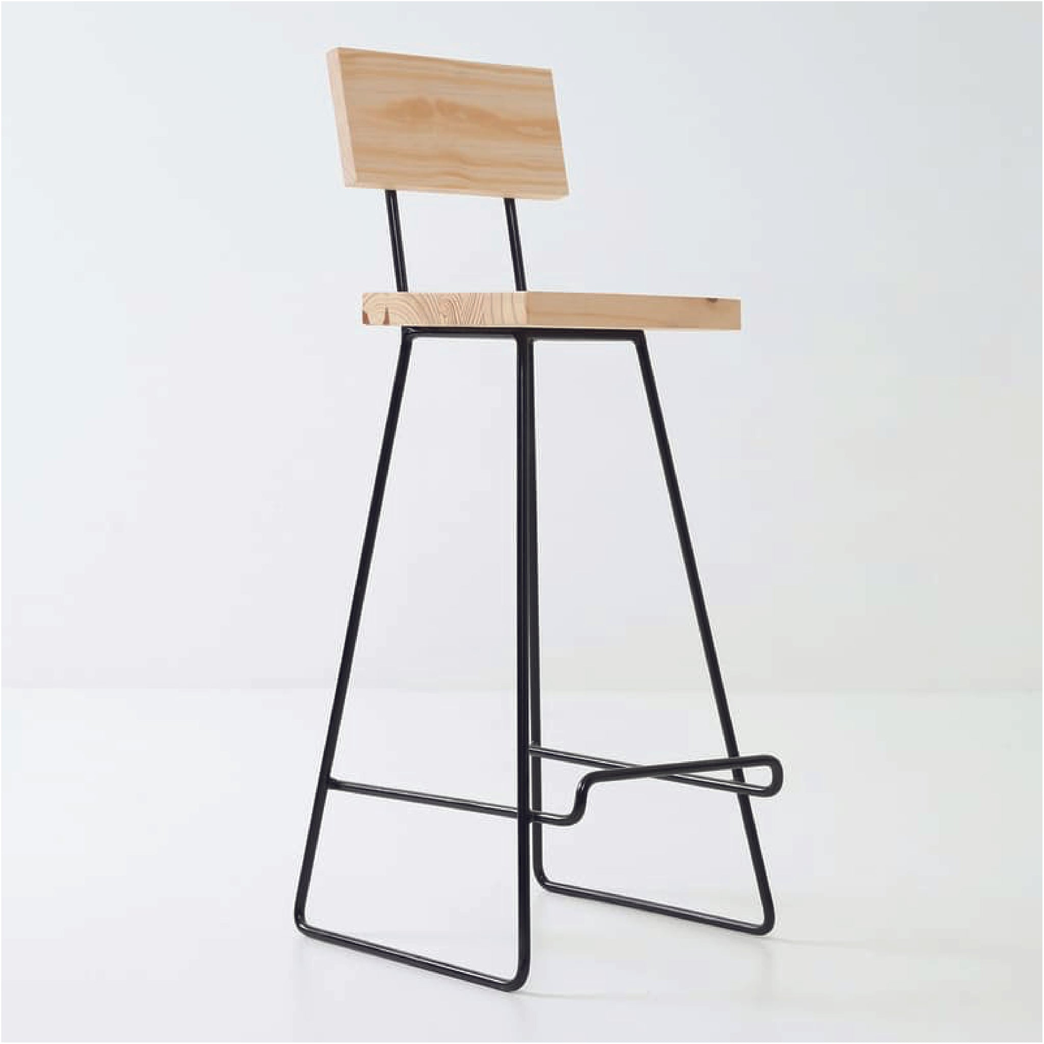 Kilimanjaro Steel Stool With Backrest