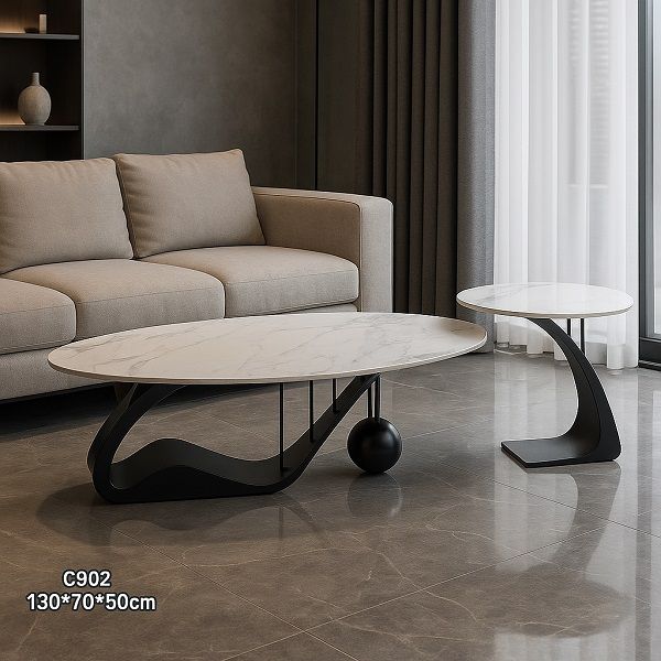 Prestige Home - Voilen Coffee Table and Side Table Set - Black