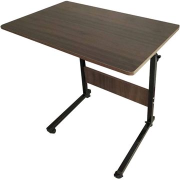 Adjustable Overbed Table with Wheels – Mobile Laptop & Workstation Table for Bed or Sofa