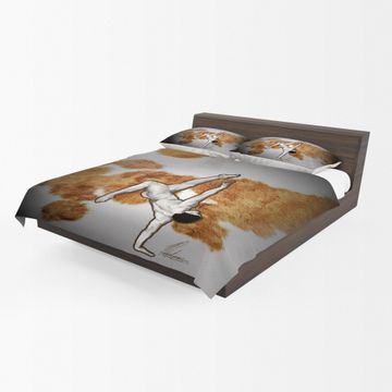 The Stand Dancer on Nguni Print By Nathan Pieterse Duvet Cover Set King