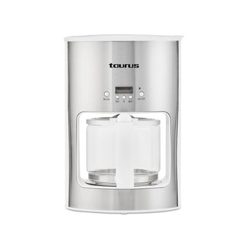 Taurus Coffee Maker Drip Filter Stainless Steel With White Trim 1.25L 1080W "Arctic"