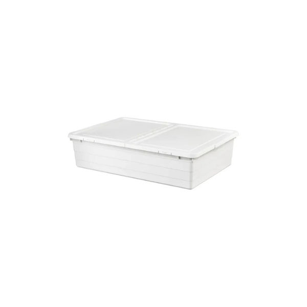 SOCKERBIT Container with cover, 50x77x19cm, White