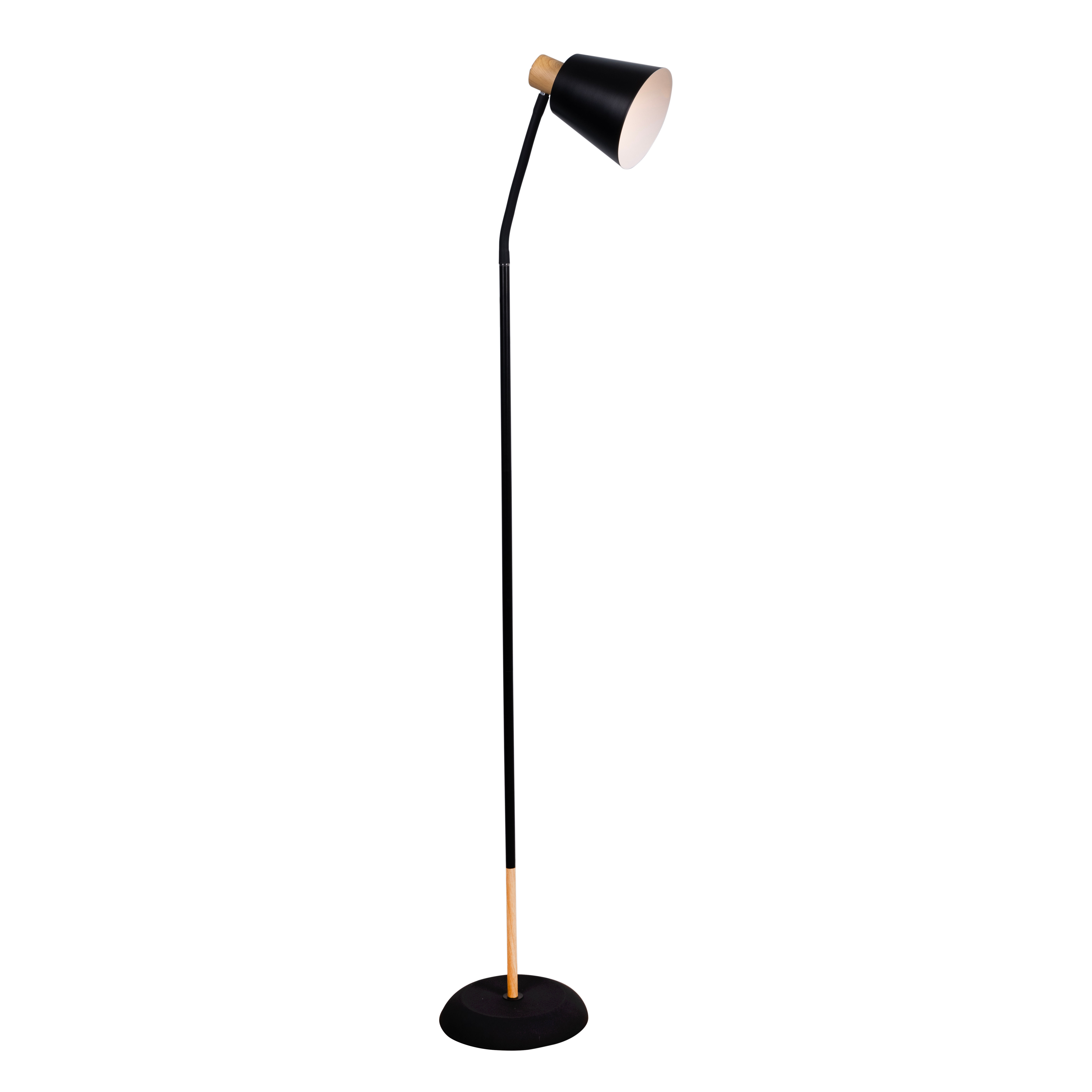 Curve Floor Light Black & Gold E27 1x40w