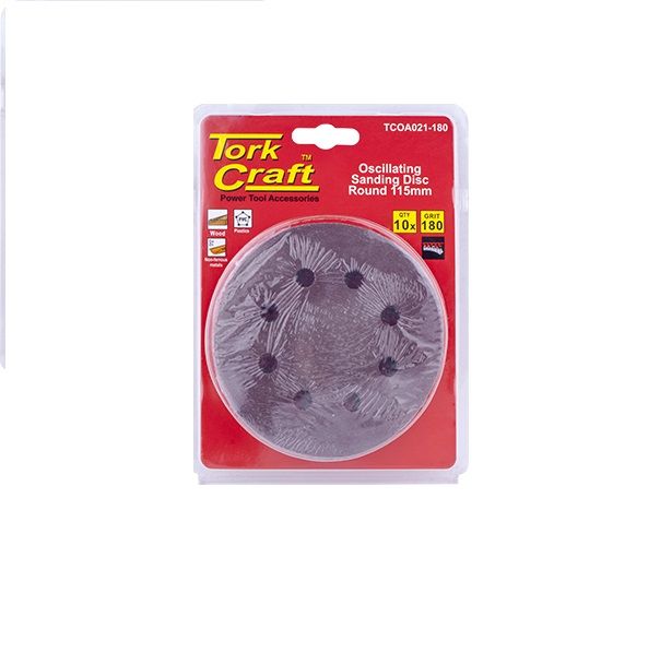 Tork Craft - Oscilating Sandpaper A/O 115mm 10Piece Round