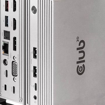 Club3D Type-C Gen2 Smart Pd Triple Display Dp1.4 Universal Port Replicator With 120W Psu (Csv-1568)