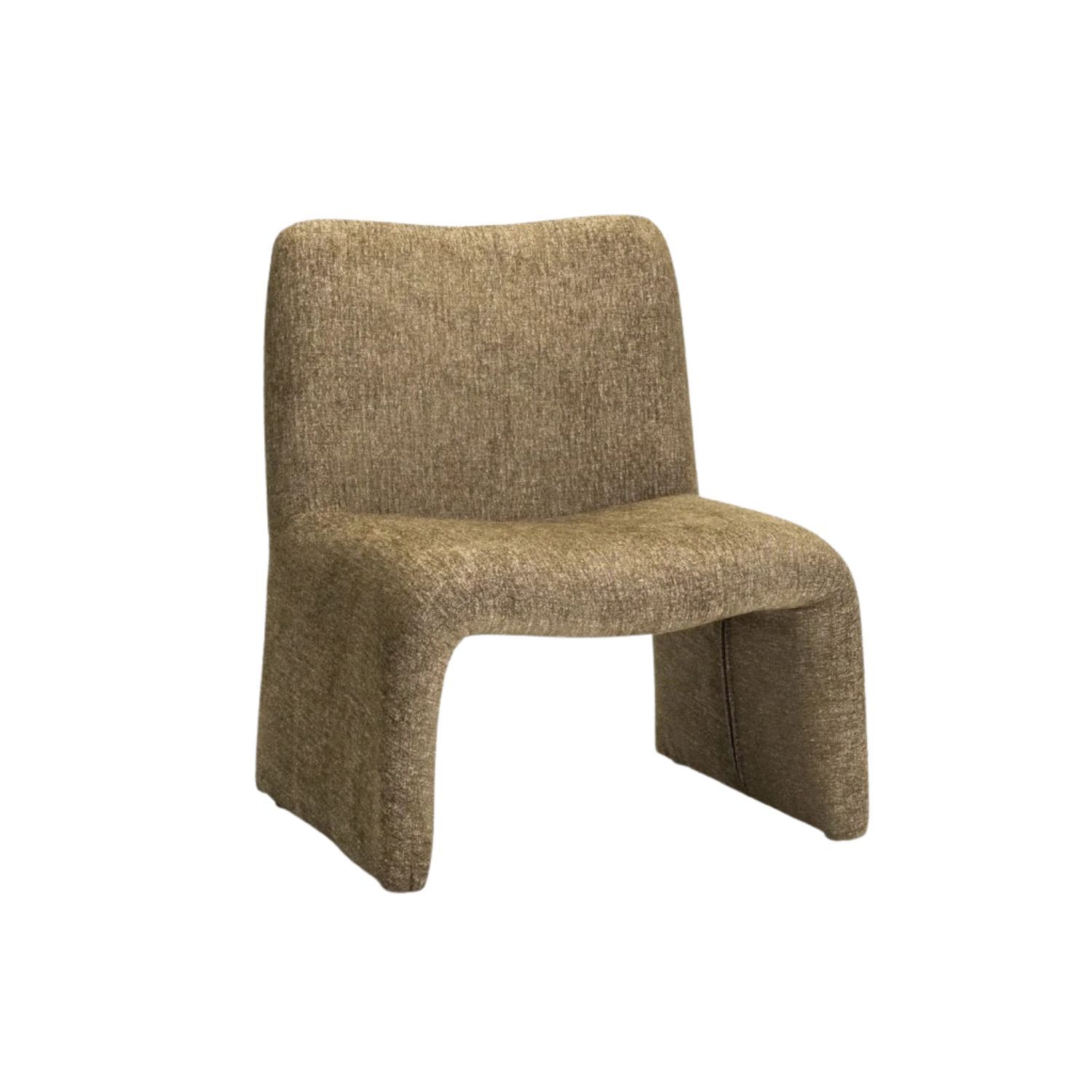 Textured Fabric Occasional Chair - Green