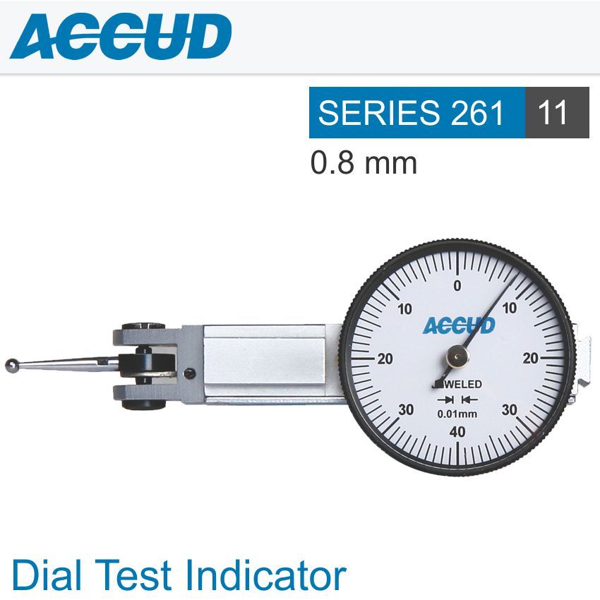 DIAL TEST INDICATOR 0.8MM 30MM BEZELD 0.013MM ACCURACYURACY 0.01MM GRAD