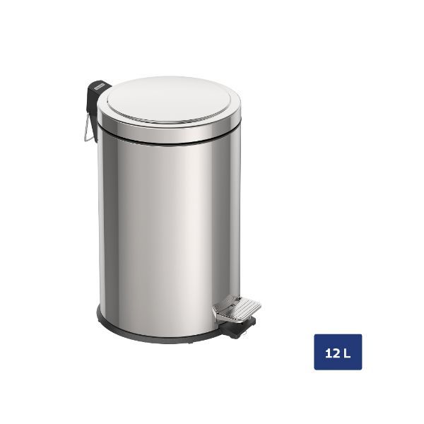 Tramontina 1 Million Cycle Steps Warranty Stainless Steel Trash Bin 12lt