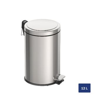 Tramontina 1 Million Cycle Steps Warranty Stainless Steel Trash Bin 12lt